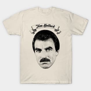 Tom Selleck 90s Design T-Shirt